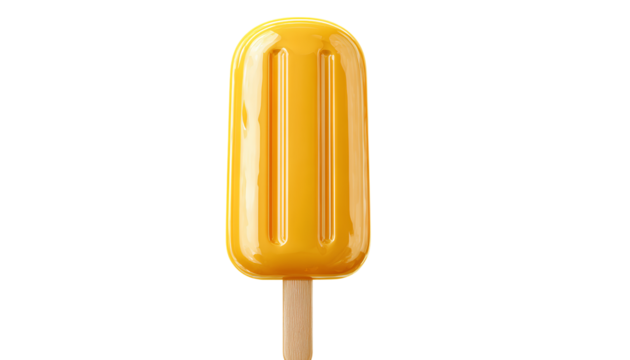 yellow ice cream popsicle - Powered by Adobe