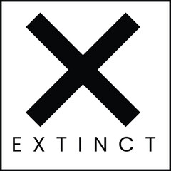 Obraz premium Extinct Wildlife Conservation Icon Symbol for Environmental Awareness Design