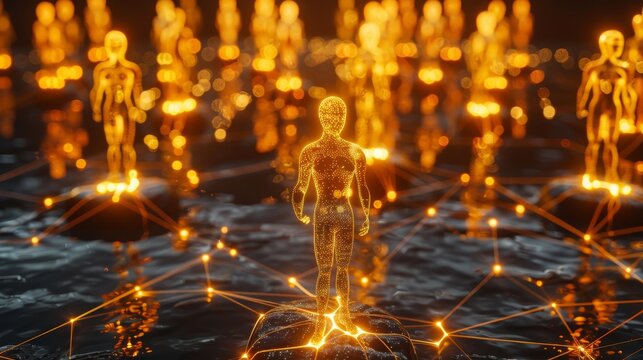 Visualizing connections  a 3d representation of social media networks and communication dynamics