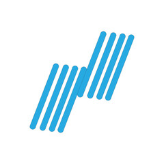 Obraz premium N letter logo