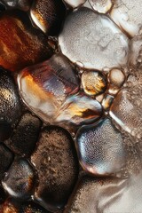 Close-up of segmented layered surface resembling biological scales or fibers with tactile rhythm.