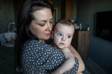 Portrait of a month old baby - baby girl