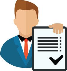 Management icon flat