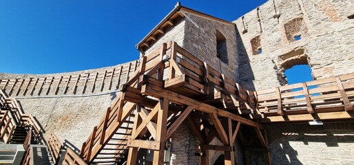 The Fortress of Deva. It is a fortress located in the city of Deva, Hunedoara County, Romania, on...