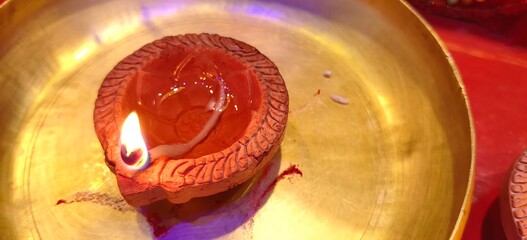 diya lamp Diwali celebration, diya lamp Diwali, Deepavali or Dipawali the popular Hindu festivals of lights, symbolizes the spiritual "victory of light over darkness, good over evil, and knowledge ove