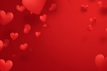 Obraz premium Floating Red Hearts Create a Romantic Atmosphere for Celebrations and Special Occasions
