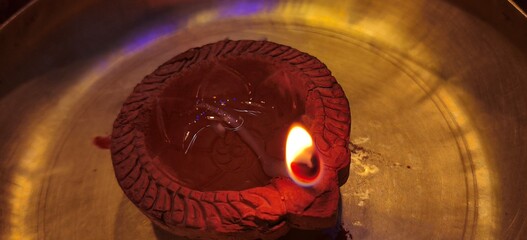 diya lamp Diwali celebration, diya lamp Diwali, Deepavali or Dipawali the popular Hindu festivals of lights, symbolizes the spiritual "victory of light over darkness, good over evil, and knowledge ove