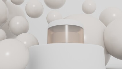 skincare cream product mocap