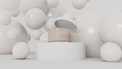skincare cream product mocap