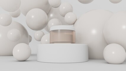 skincare cream product mocap