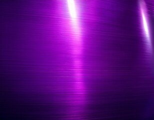 close up of a shiny purple metal plate with smooth texture and bright light reflection on surface
