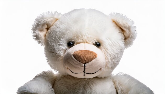 oso de peluche blanco aislado