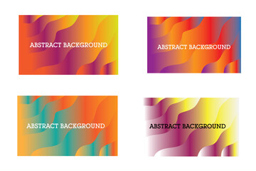 Abstract vector banner set for business design and web templates