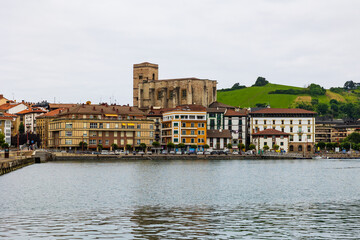 Obraz premium Coastal Town of Zumaia, Gateway to the Basque Coast Geopark