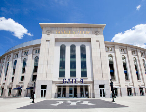 Bronx, New York City, USA; 24th June 2012: the worls famous Yankkee Stadium entrance which is home of the New York Yankee baseball team