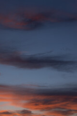 sunset in the mountains