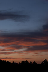 sunset in the mountains