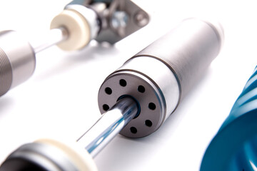 Rear View of Custom Shock Absorber Piston and Mount Assembly