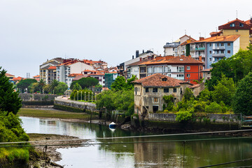 Fototapeta premium Coastal Town of Deba, Gateway to the Basque Coast Geopark