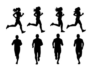 Obraz premium vector silhouettes of people
