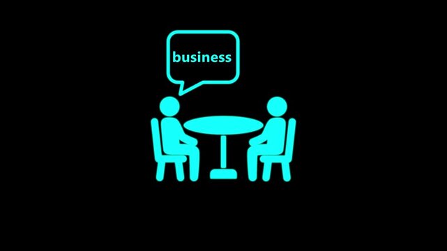 Two people are sitting at a table and talking about business the concept of business negotiations, meetings, interviews, and business planning is represented in this image