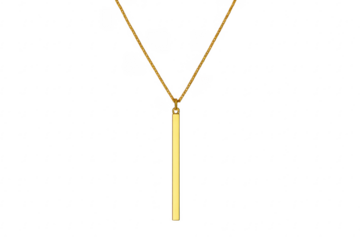 Gold bar pendant necklace minimalist jewelry fashion accessory