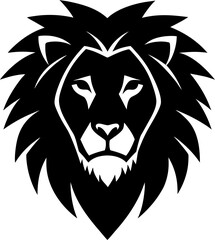 Head of lion vector Illustration