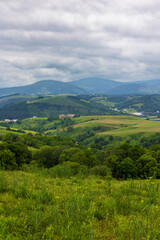Panoramic View of the Verdant Hills Between Deba and Zumaia