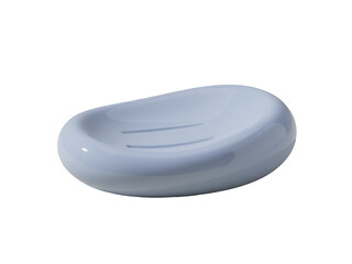 Light blue soap bar, isolated on transparent background