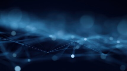 blockchain smart contract visualization in blue glowing lines