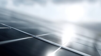 solar panels reflecting sunlight, renewable energy future, clean power generation
