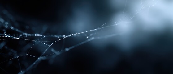 spider web texture, dark scary background