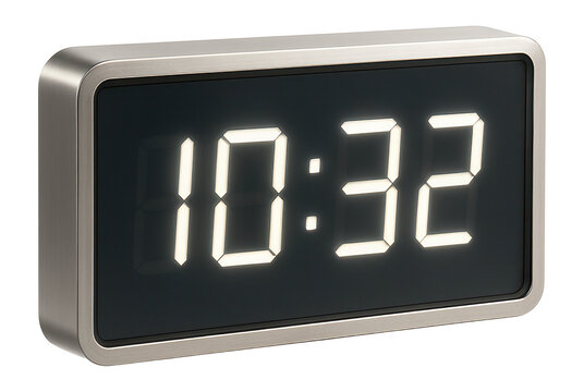A large digital floor clock with adjustable brightness, perfect for hallways or foyers.