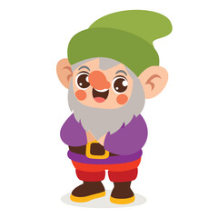 Cartoon Drawing Of Cute Dwarf