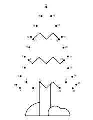 Christmas Connect the Dots Coloring Page for Kids | Christmas Dot to Dot