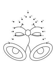 Christmas Connect the Dots Coloring Page for Kids | Christmas Dot to Dot