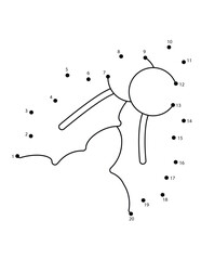 Christmas Connect the Dots Coloring Page for Kids | Christmas Dot to Dot