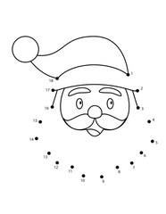 Christmas Connect the Dots Coloring Page for Kids | Christmas Dot to Dot