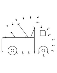 Christmas Connect the Dots Coloring Page for Kids | Christmas Dot to Dot