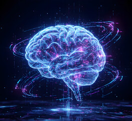 Futuristic AI Brain