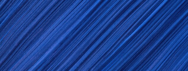 Abstract art navy blue background with brushstrokes in acrylic watercolor. Textured sapphire pattern backdrop