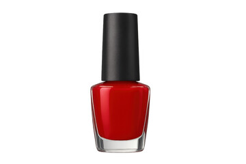 Obraz premium Red nail polish bottle for beauty and manicure