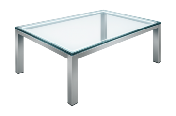 A modern glass gaming table with LED edge lighting, perfect for contemporary living spaces.