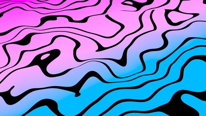 Colorful Wave Gradient 3D illustration can be used in vibrant motion design, modern abstract backdrops, liquid art visuals, and neon creative projects