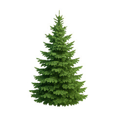 PNG Realistic green pine tree illustration.