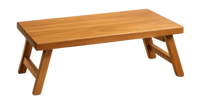 Teak wood folding bathtub table provides a stable spot for drinks and books during baths.