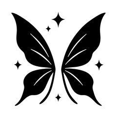 PNG Elegant butterfly silhouette design