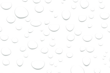 Realistic water drops pattern on transparent PNG background. Graphic resource for design. Pure fresh water effect. Versatile decorative element for digital graphic projects.