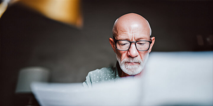 Business owner signing paper and considering paperwork, mature and experienced - Powered by Adobe