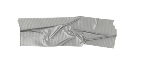 Gray duct tapes isolated on a transparent background,